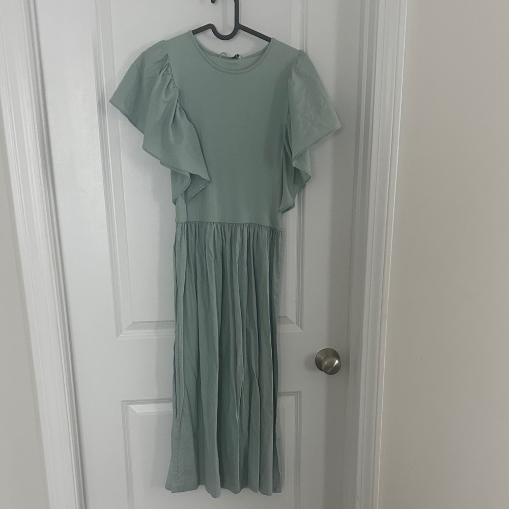 Zara Mint Ribbed Top